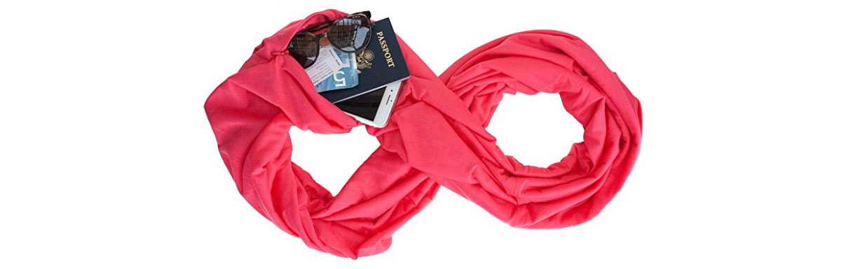The Infinity Travel Scarf with a Hidden Pocket: Keep Your Valuables Safe When Traveling